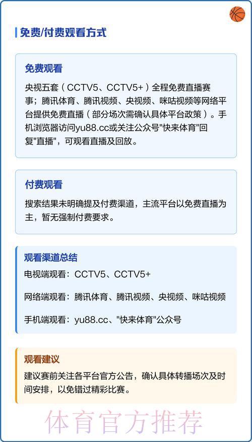 世界杯赛事直播观看渠道推荐